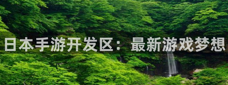 pg国际开奖预测网站刘伯温：日本手游开发区：最新游戏梦想